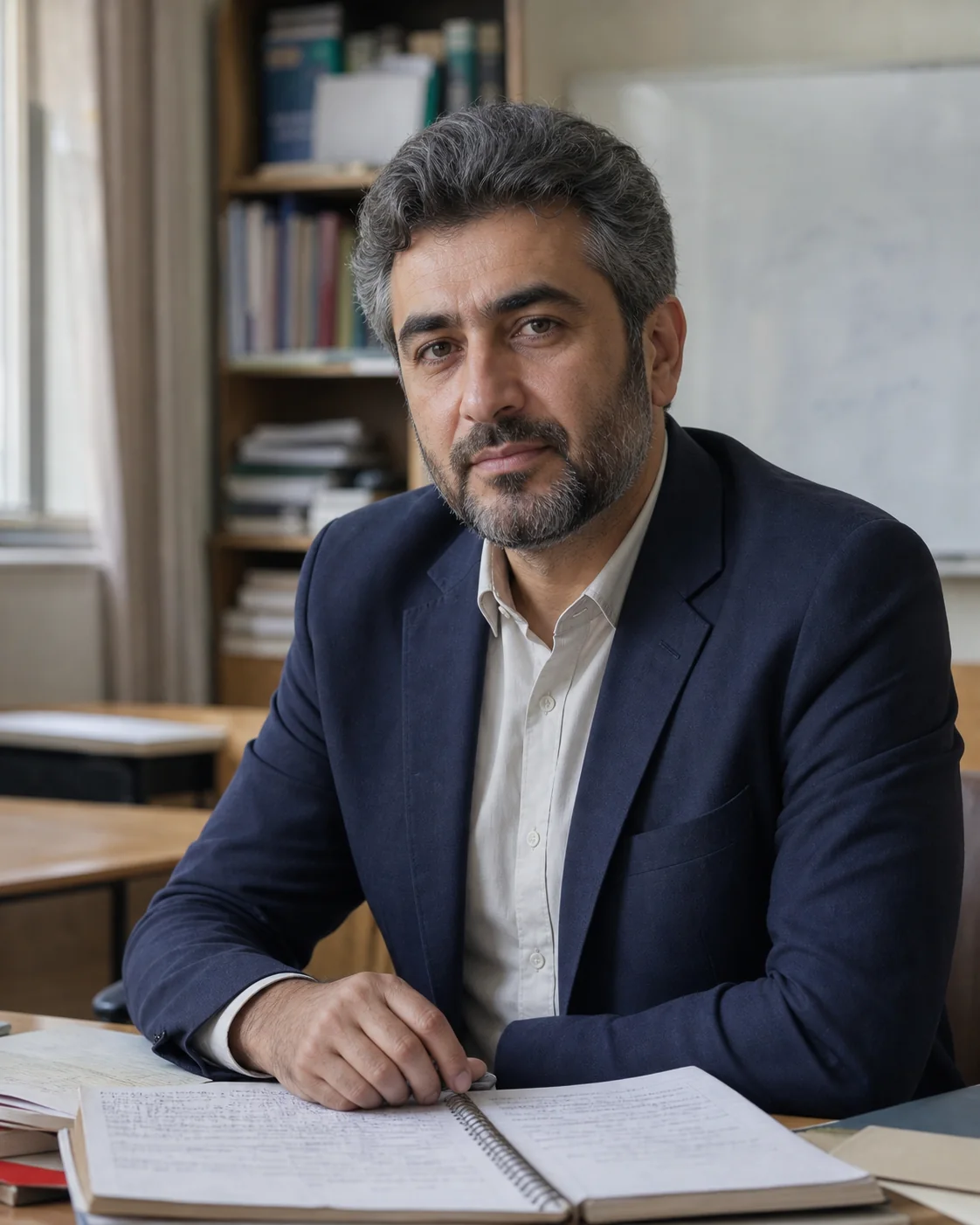 Zabihullah Stanikzai in a university seminar room